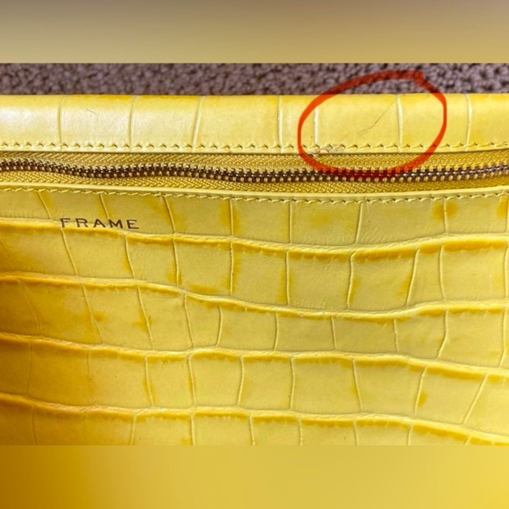 FRAME Les Second Embossed Leather Tote - Picture 11 of 16